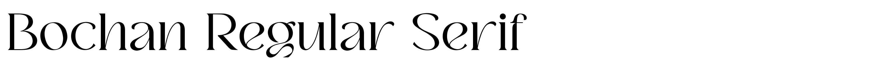 Bochan Regular Serif